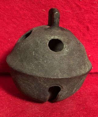 Antique 18th Century Crotal/sleigh/trade Bell - Rare Large Size 14 - 3” D