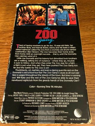 The Zoo Gang VHS VCR Video Tape Movie Ben Vereen RARE 2
