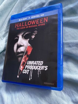 Halloween 6: The Curse Of Michael Myers Unrated Producer’s Cut Rare Oop Blu - Ray