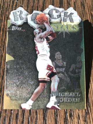 1997 - 98 Topps Michael Jordan Rockstar Rs1 - Rare - Chicago Bulls