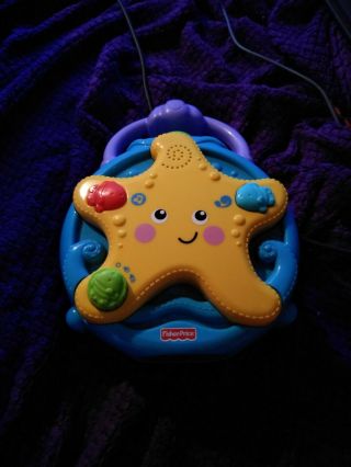 [rare] Fisher Price Ocean Wonders Take Along Portable Projector Soother Starfish