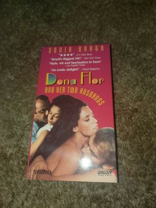 Vhs Dona Flor & Her 2 Husbands 1978 Sonia Braga Rare Erotic Not On Dvd