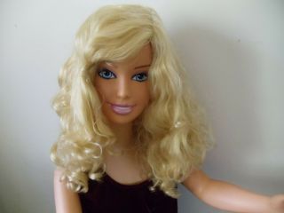 Vintage Barbie My Size/life Size Mattel Doll 1992/2005 38 " Long Curly Blond Hair