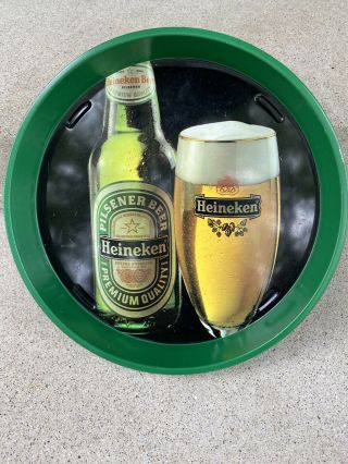 Rare Heineken Beer Advertising Tin Serving Tray 13” Pagani Lecco Italy