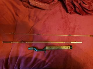 Vintage Featherweight Champion 2 Peice Casting Rod With Handle/rare