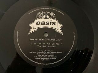 Oasis The Masterplan Sampler 12  Rare 4 Tracks 1998 Promo Vinyl Noel Liam