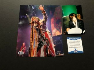 Steven Tyler Rare Signed Autographed Aerosmith 8x10 Photo Beckett Bas