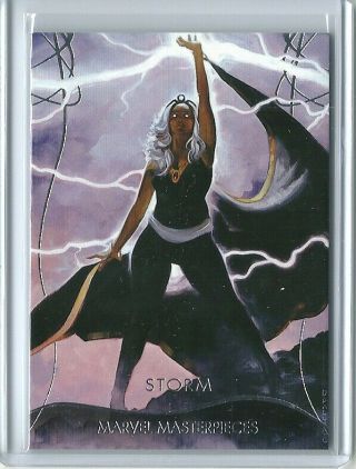 2020 Marvel Masterpieces 87 Storm Level 4 Ssp Base Card D / 99 X - Men Rare