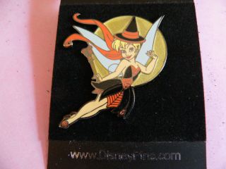 Rare Halloween 2010 Tinker Bell Flying W/ Moon In Witch Costume Vhtf Disney Pin