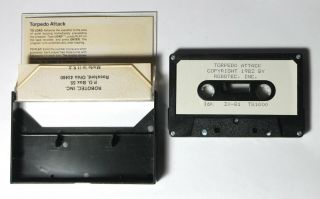 Timex TS1000/Sinclair ZX81 Torpedo Attack 16K Video Game Cassette 1983 - RARE 2