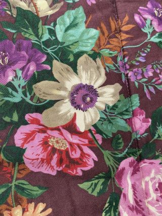 Ralph Lauren Vtg Rare Queen Lauren Brittany Floral Comforter,  Sham Quilt Italy