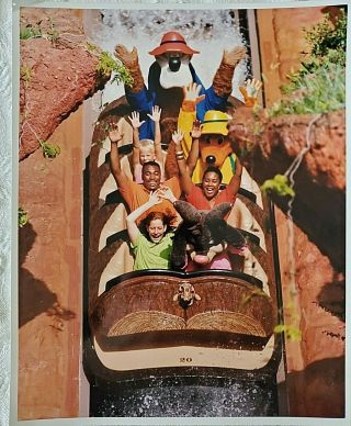 Rare 1992 Walt Disney World Splash Mountain Grand Opening Publicity Photo 8 " X10 "