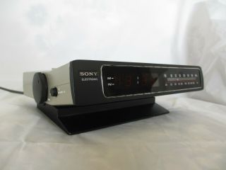 Vintage Sony Am Fm Digital Clock Radio Dream Machine Icf - C800w Made In Japan Mcm