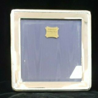 Vintage Hallmarked Sterling Silver Photo Frame 6 " X 6” Made In England