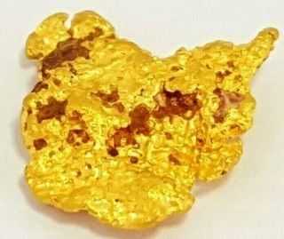 West Australian High Purity Rare Natural Pilbara Gold Nugget Weight 1.  3 Grams