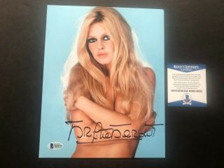 Brigitte Bardot Rare Signed Autographed Classic Sexy 8x10 Photo Beckett Bas