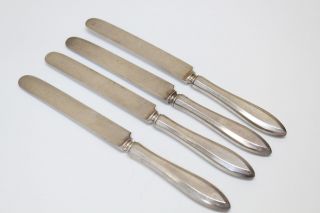 4 Oneida Community 1914 Patrician Pattern Silverplate Flatware Dinner Knives