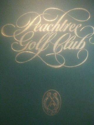 Peachtree Golf Club,  Atlanta,  Georgia History Book 1978 - Rare