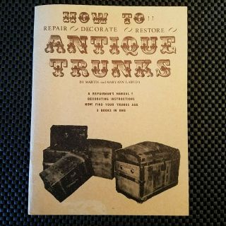 How To Repair Decorate Restore Antique Trunks A Labuda Brochure 24 P.
