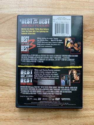 Best of the Best 3 & 4 - Double Feature (DVD,  2000) With Insert - Rare OOP 2