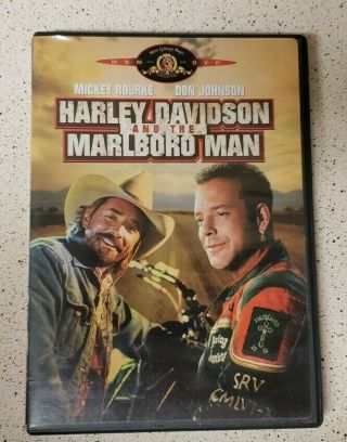 Harley Davidson And The Marlboro Man Dvd Rare Oop Don Johnson Mickey Rourke