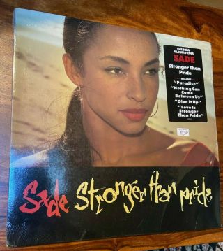 Sade " Stronger Than Pride " Shrink 1988 1st Press Vinyl Lp Rare Soul R&b Smooth