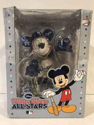 Disney Mickey Mouse Mlb 2010 All Star Game La Dodgers Figurine Rare