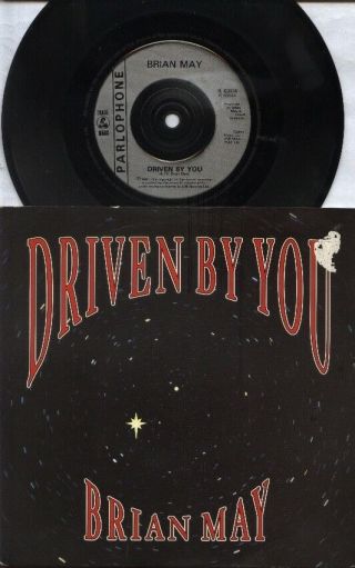 Queen Brian May Rare 1991 Uk Only 7 " Oop Rock P/c Single " Driven By You "