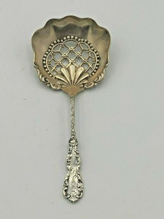 Antique Sterling Silver Bon Bon,  Nut Spoon By Hamilton & Diesinger,  Circa 1885