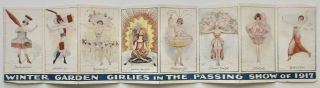Rare Antique Passing Show 1917 Winter Garden Showgirls Brochure Archie Gunn Art 2