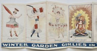 Rare Antique Passing Show 1917 Winter Garden Showgirls Brochure Archie Gunn Art 3