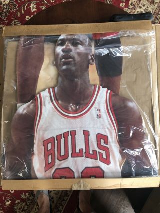 Rare 1996 Upper Deck Michael Jordan Chicago Bulls Life Size Standee Nos