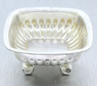 Vintage Estate Tiffany & Co.  Solid Sterling Silver Small Dish with Pouch 7886 2