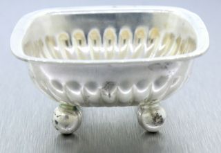 Vintage Estate Tiffany & Co.  Solid Sterling Silver Small Dish with Pouch 7886 3