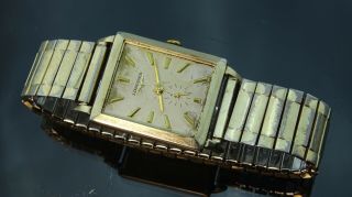 Antique Gold Filled Case And Band Longines Winding Wrist Watch/17 Jewels Ticking