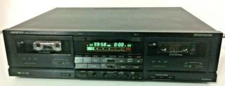 Rare Vintage Onkyo Ta - Rw490 Dual Stereo Tape Deck W/ Auto Reverse Dolby -