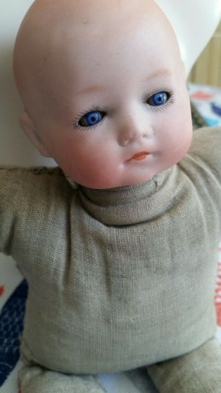 Antique Hermann Steiner,  Germany Baby Doll,  Bisque Head,  Sleepy Eyes,  Marked 13