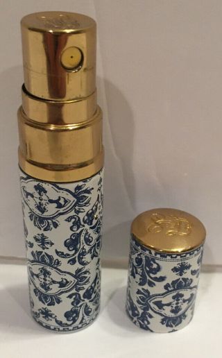 Vtg Guerlain Paris Shalimar Perfume Mini Floral Tube 1/4 Oz Spray Rare Purse