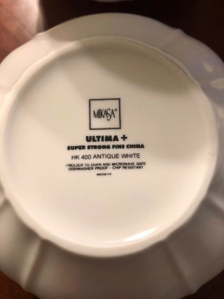 Mikasa Antique White Cereal Bowls,  6 - Inch,  Set of 4 - HK400 2