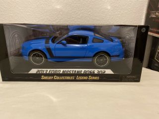 Shelby Collectibles Legend Series 1:18 2013 Ford Mustang Boss 302 Blue Rare