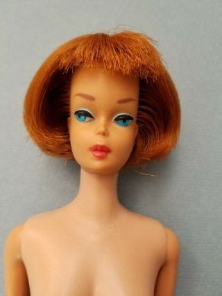 Vintage Titian American Girl Barbie Doll straight leg body nose nip,  extra head 2