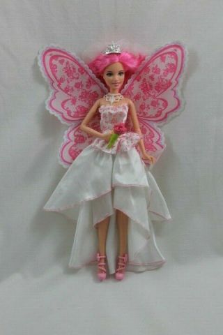 Barbie A Fairy Secret Doll In Wedding Dress Bride Bridal 2011 Mattel T7359 Rare