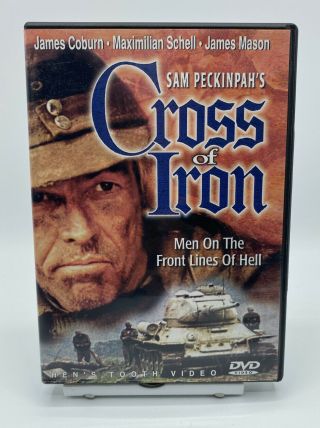 Cross Of Iron 1977 Dvd Rare James Coburn Mason Sam Peckinpahs Hens Tooth Vi
