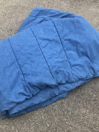 Rare Ralph Lauren Denim Jean Full Queen Vintage Comforter Bedspread Blue Tag
