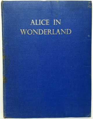 X Rare Color Alice In Wonderland Childrens Lewis Carroll Illustrated Disney Vtg