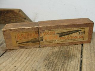 Set of 12 Antique American Swiss File & Tool Needle Files in Wood Box 2