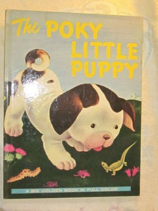 Rare 1942 1st Edition Vintage Little Golden Book The Poky Little Puppy