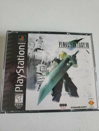 Final Fantasy Vii 7 (sony Ps1 1) Black Label Misprint (i) Rare