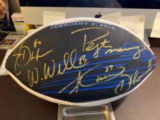 Peyton Manning Denver Broncos Team Signed Football Bowl Xlviii " Rare "