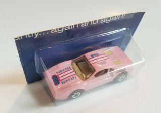 Hot Wheels Color Racers - Ferrari 308 Light Pink Racebait Rare On Cut Card